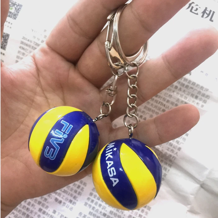 Llavero deportivo de PVC para hombre, llaveros de voleibol, playa, fútbol, pelota, piezas|Llaveros| - AliExpress