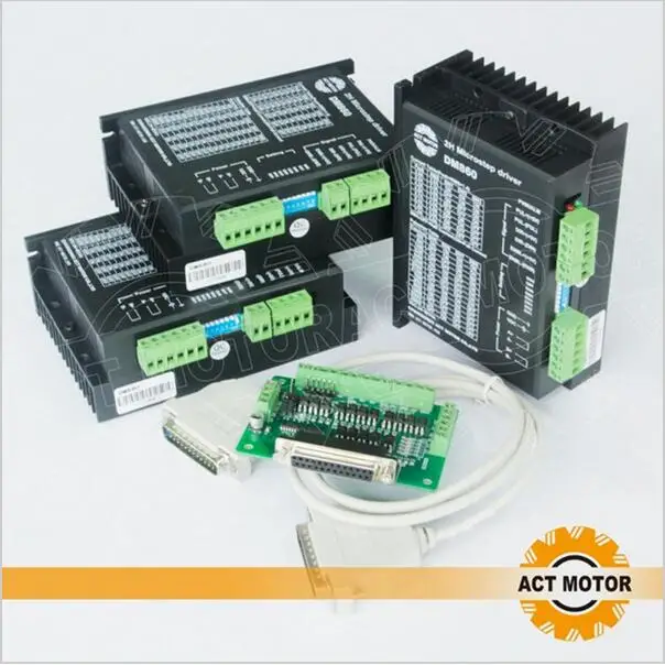 Free Ship From Germany!ACT 3Axis Stepper Motor Driver DM860 80V 7.8A 256Microsteps for Nema34 Stepper Motor CNC US CA JP DE Free цена Free Ship From Germany!ACT 3Axis Stepper Motor Driver DM860 80V 7.8A 256Microsteps for Nema34 Stepper Motor CNC US CA JP DE Free цены онлайн