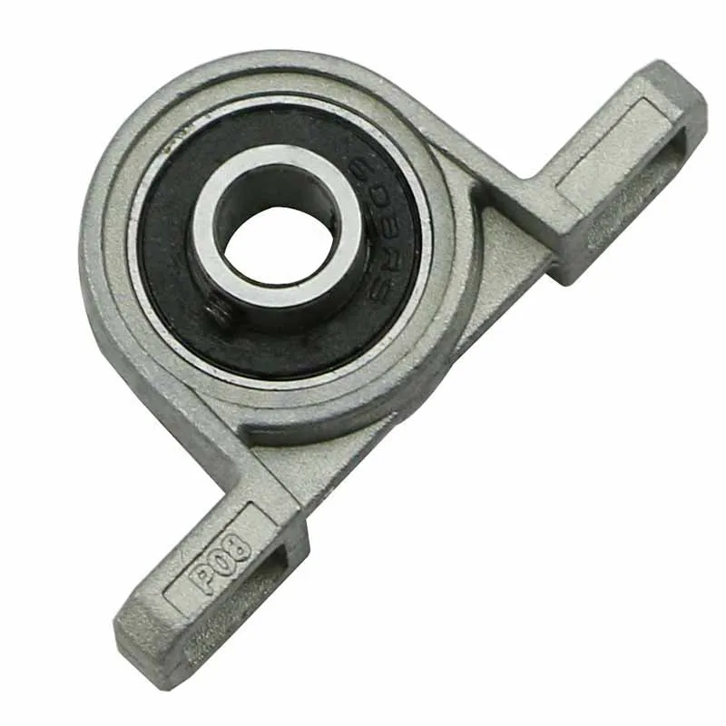 2Pcs/set 8mm Diameter Pillow Bearing  Zinc Alloy Pillow Block Mounted Ball Bearing Solid Base For KP08