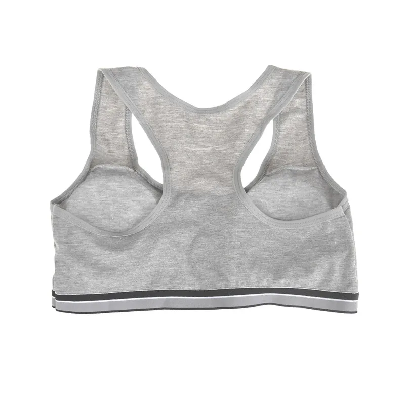 Teenage Girl Training Bra With Chest Pad Adolescente Sports Bra Tops For Teens 8-14 Years Cotton Bra For Girls Underwea