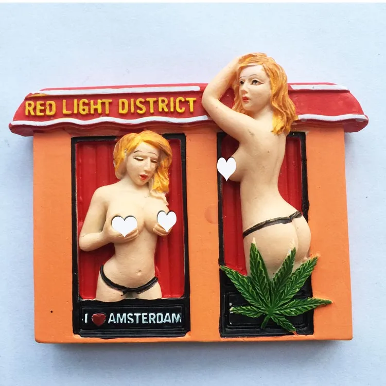 

European Netherlands Amsterdam Package 3D Resin Fridge Magnets Tourism Souvenirs Refrigerator Magnetic Sticker Home Decoration
