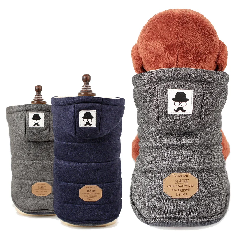 

Winter Two Feet Pets Dog Clothes Warm Soft Cotton Thicken/Padded Dog Parkas Jackets Coat S-XXL Small/Medium Pet Hoodies Coats