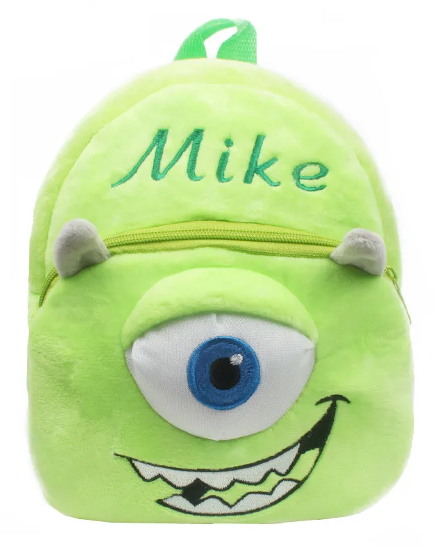 

Cute Monsters University Mike Wazowski Plush Bags Children School Bags Small Kindergarten Preschool Backpacks for Baby Boys Girl