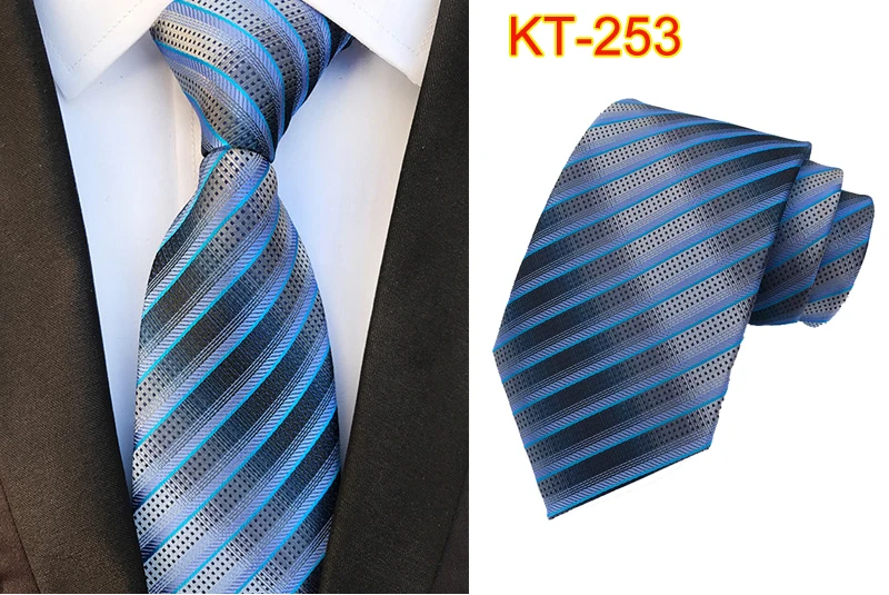 Роскошные 8 см Для мужчин классический галстук шелковый галстук из жаккардовой ткани, в мелкую клетку, с полосатый Cravatta галстуки человек деловой, для жениха аксессуары для галстуков