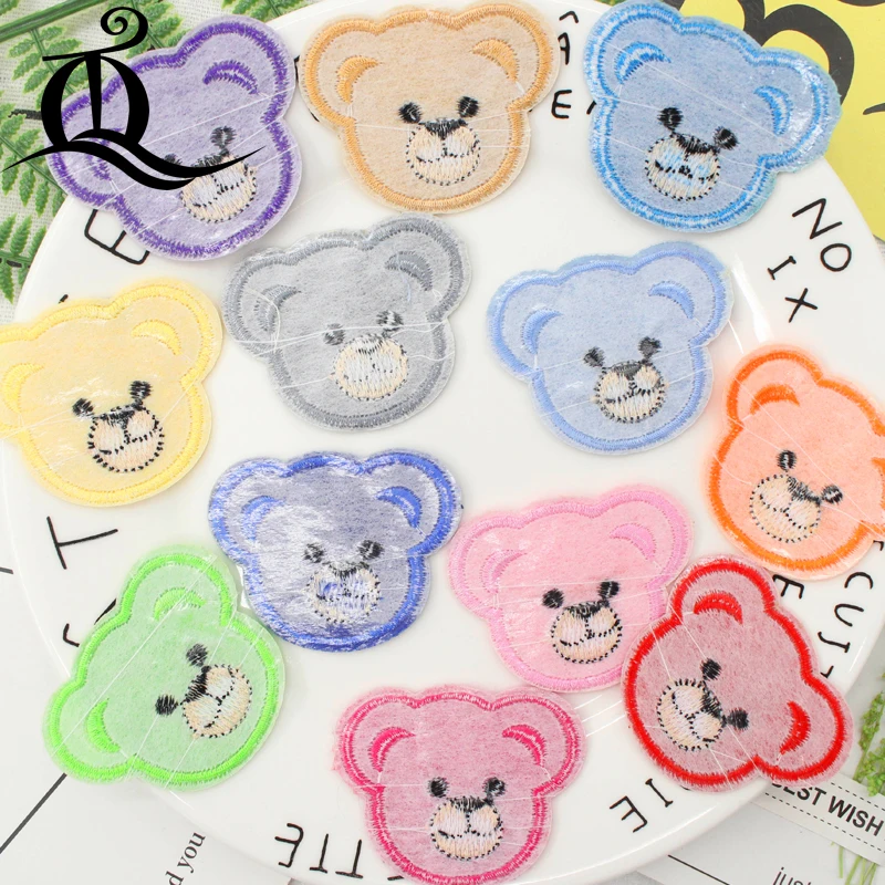 free shipping mix 12pcs baby bear Sewing Clothes Jeans Embroidery patches for clothing Applique Motifs Sew On cartoon animal C20