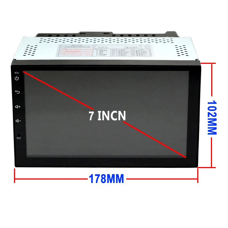 Clearance Funrover 7" 2G 32G Android 8.0 car multimedia GPS 2 DIN universal radio touch screen stereo navigation no DVD PLAYER RDS BT WIFI 5