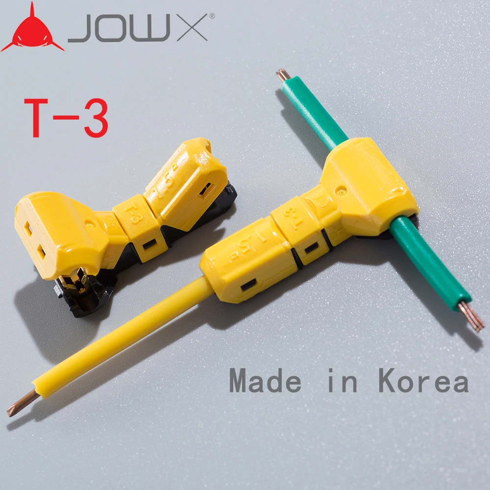 JOWX 10 шт. для 16 15AWG 1 5 sqmm без зачистки электрический провод соединитель Т образный