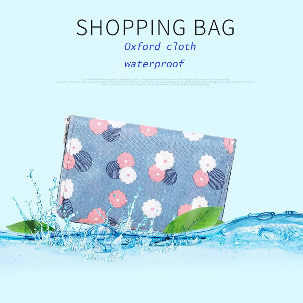 С цветочным принтом водостойкий брода удобный большой хранения многоразовая сумка для покупок Recycle сумка