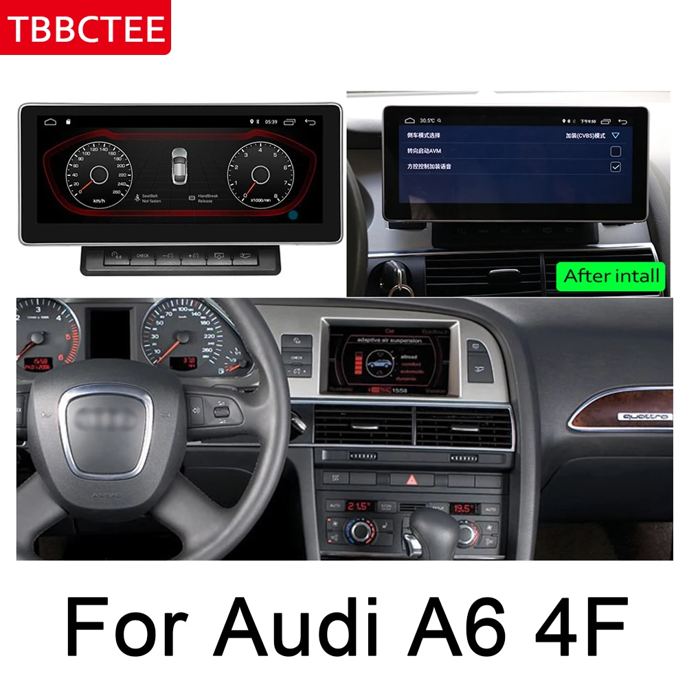 Discount For Audi A6 4F 2004~2011 MMI 10.25" Multimedia Player HD Screen Stereo Android Car GPS Navi Map Original Style Auto Radio WIFI 5