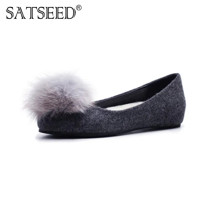 velvet flat shoes