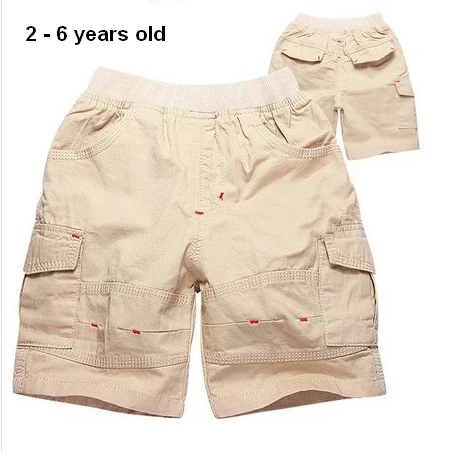 

2 - 6 years summer baby boy shorts 100% cotton boys casual shorts high quality children shorts bermudas black khaki kids shorts