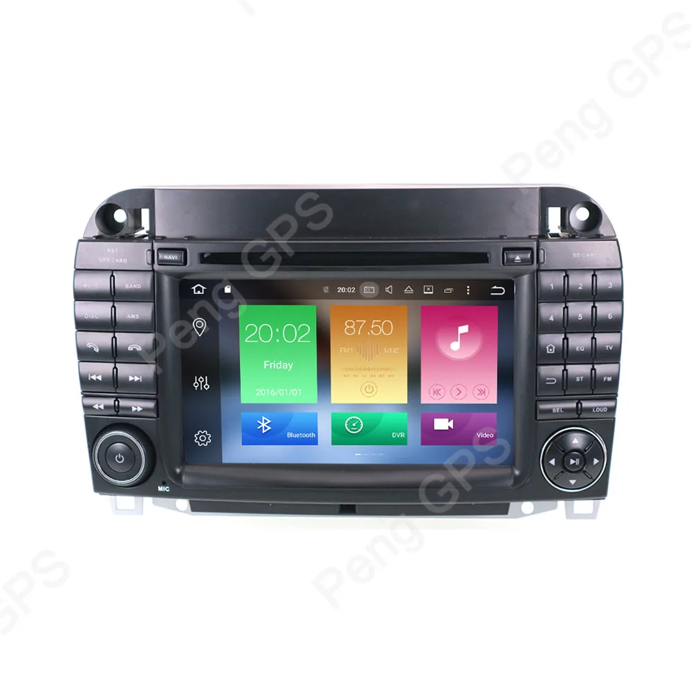 Excellent 2 Din 7 INCH Android 8.0 Car CD DVD Player 8 Core GPS Navigation for Mercedes Benz S-Class W220 S280 S320 S350 Stereo 1080P HD 1