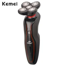 Kemei Washable Shaving Machine Rechargeable Shaver Mens Electronic Razor Floating Facial stylers Mens Face Shavers Clean Shave