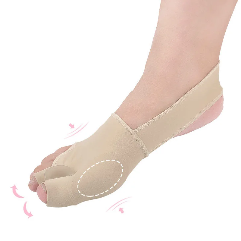 

2Pcs=1Pair Toe Separator Hallux Valgus Bunion Corrector Orthotics Feet Bone Thumb Adjuster Correction Pedicure Sock Straightener