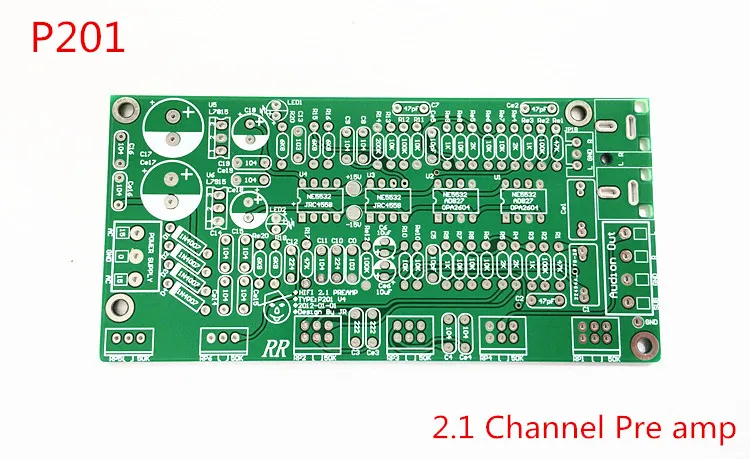 

2.1 preamp ne5532 HIFI high-fidelity 2.1 subwoofer preamp tone board amplifier mixing board new version PCB board only
