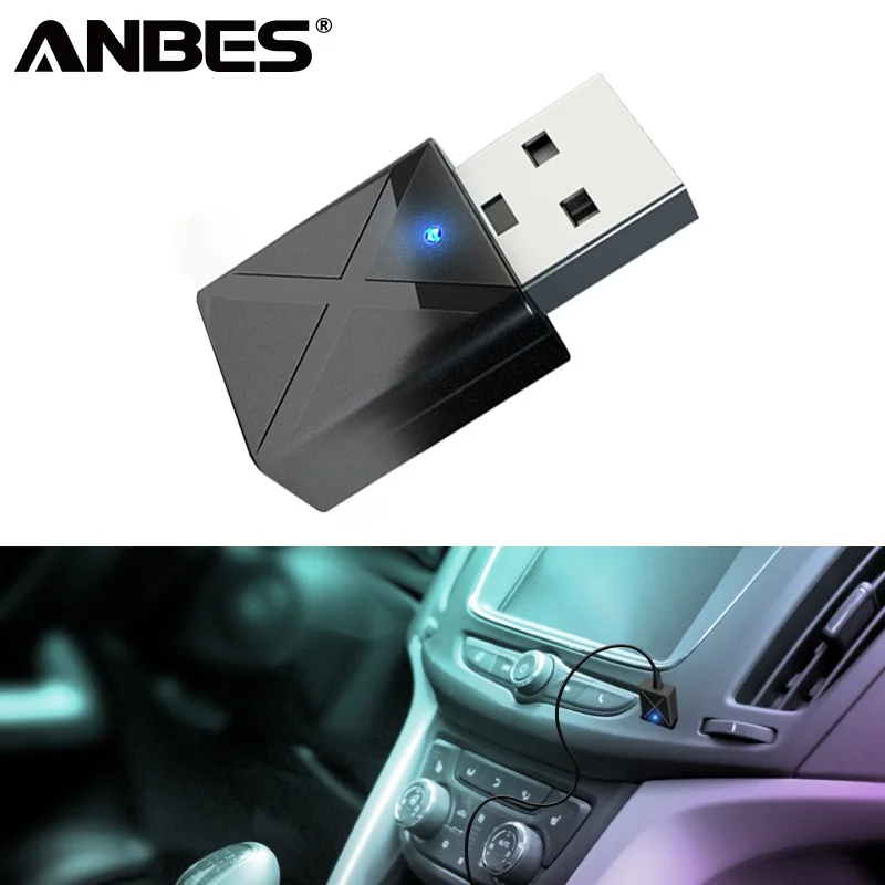 

Car Bluetooth 5.0 Audio Receiver Transmitter Auto Mini 3.5mm AUX Stereo Bluetooth Transmitter For TV PC Wireless Adapter For Car