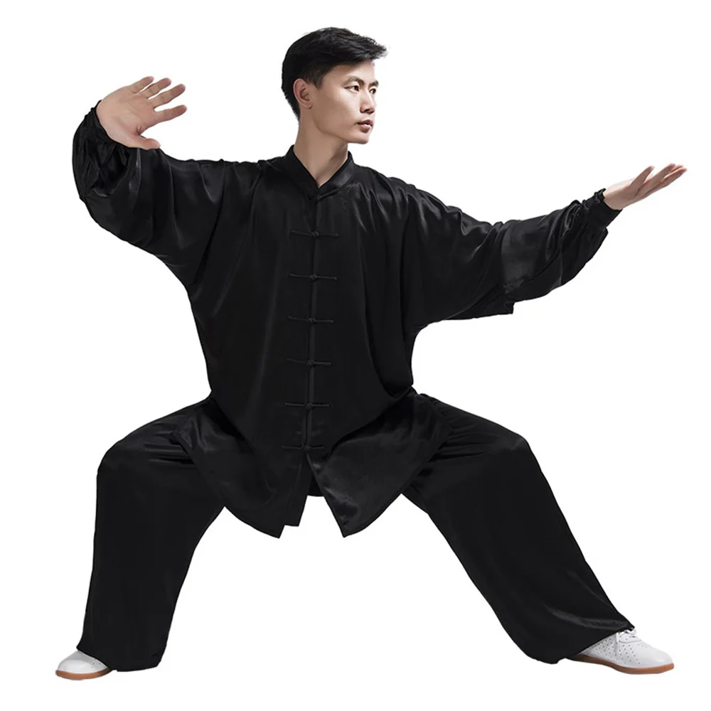 

Tai Chi Uniforms Kung Fu Clothes For TaiJi Soild Color Comfortable