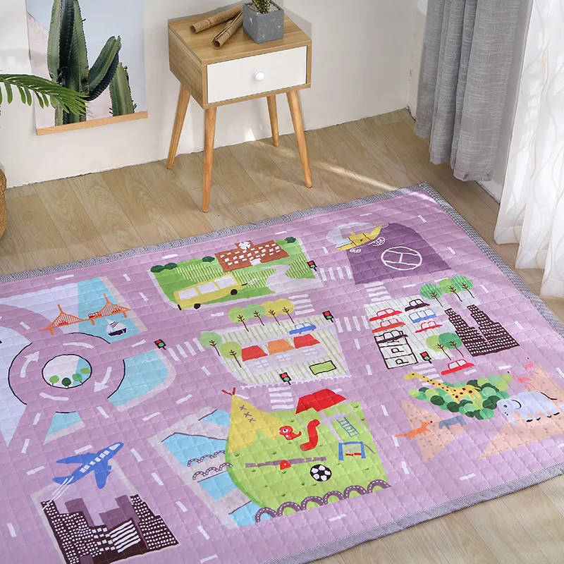 Tapetes de Jogo do Bebê Decoração para Casa Animais Veados Elefante Raposa Urso Girafa Anti-skid Cobertor Crianças Tapete Estilo Nórdico Quarto Foto Adereços 25 tapetes de jogo do bebê cobertor crianças