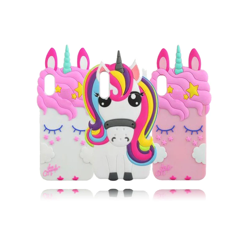 

Silicone Case Cover For Samsung Galaxy A50 Cartoon Unicorn 3D Soft Protective Phone Case For Samsung A50 Funda
