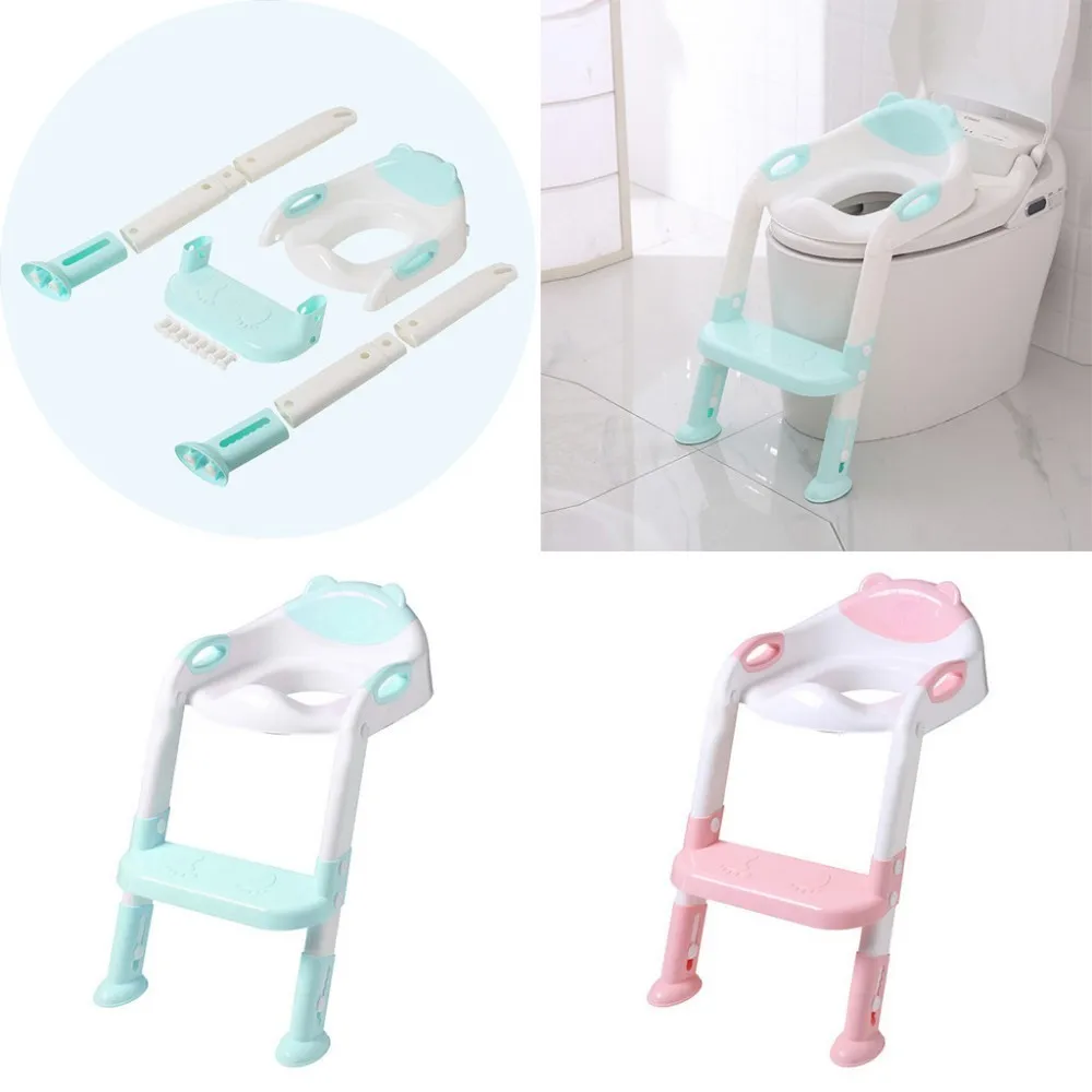 

Baby Potty Training Adjustable Ladder Potty Infant Kids Folding Safety Child Seats Urinal Toilet Trainer Seat Pot For Children