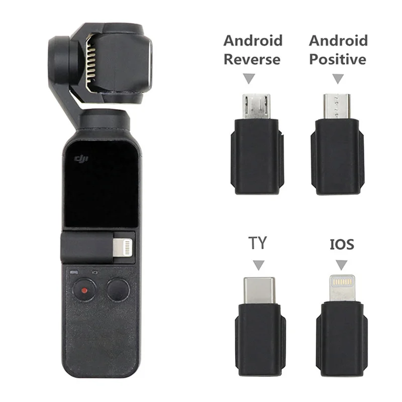 

for DJI Osmo Pocket Accessiories for DJI OSMO Pocket Camera Handheld Gimbal Phone Adapter Plug TYPE-C for IOS for Android USB