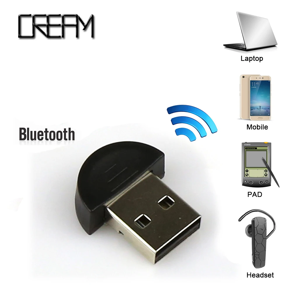  NEW USB Bluetooth Adapter Mini Adapter Bluetooth v2.0 Dongle Dual Mode Wireless Bluetooth Receiver Computer Adapter For Windows 