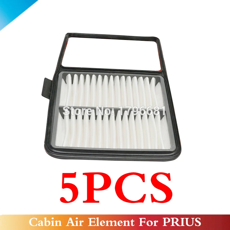 

CAPQX 5PCS Auto Air Filter 17801-21040 1780121040 For PRIUS HATCHBACK 1.5 1NZ-FXE NHW20 2003 2004 2005 2006 2007 2008 2009