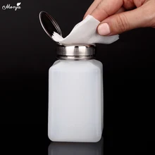 Monja 200 мл прозрачная бутылка для жидкого спирта, портативный акриловый Гель-лак для ногтей, очиститель, диспенсер для удаления утиного насоса, бутылка для воды