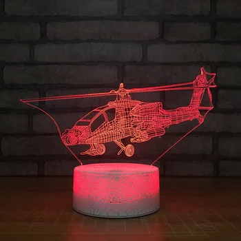 

2018 New 3d Night Light Creative 7 Color Automatic Discoloration Visual 3d Light Fixtures Manufacturer Wholesale Led Lamp