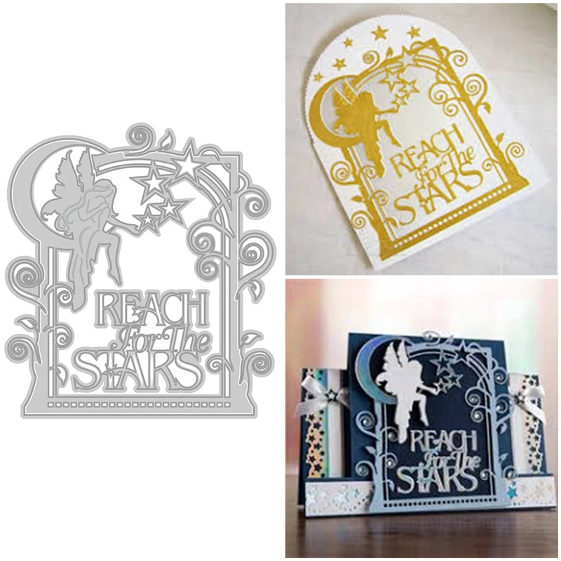 

Eastshape Letter Reach for The Stars Angel Stamps and Dies 2019 New for Dies Scrapbooking Album Embossing Paper Crafts