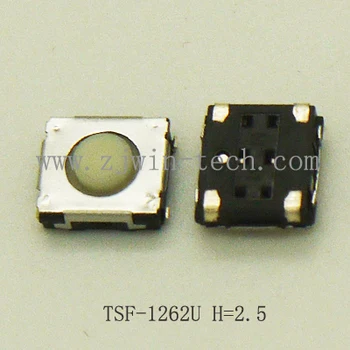 

100pcs/lot Momentary Tact Switch 6.2MMX6.2MM silicone push button switch light touch waterproof H=2.0/H=2.5