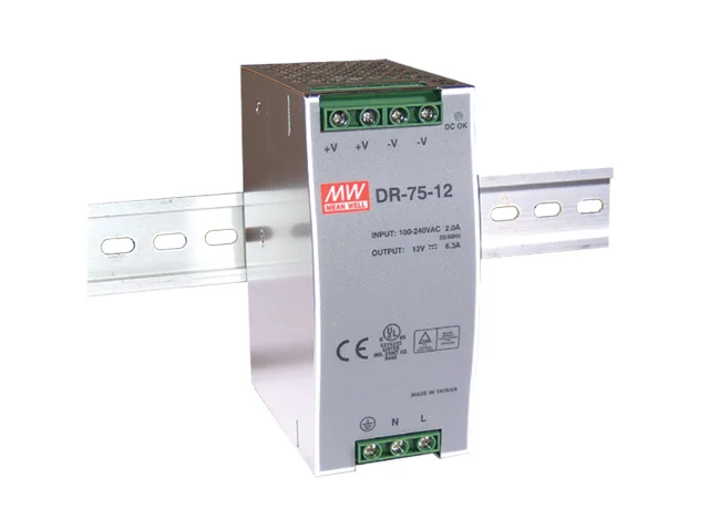 

[PowerNex] MEAN WELL original DR-75-48 48V 1.6A meanwell DR-75 48V 76.8W Single Output Industrial DIN Rail Power Supply