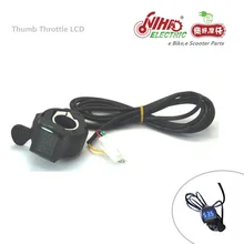 1 E-BIKE Thumb дроссельной заслонки с ЖК-дисплей цифровой Батарея напряжение дисплей для eBike Электрические велосипеды e велосипед E скутер высокое качество ZTECH