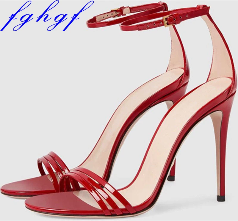 Alto Toe Cielo Mujeres Fghgf Boda rosado Rojo Zapatos Gladiador Sandalias Mujer Negro Sexy Tacón S rojo Nuevo azul De Negro Peep Verano 77qwH8C