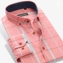 CAIZIYIJIA 2017 Herbst männer Checkered Plaid Hemden Business Kausalen 100% Cotton Comfort Soft Slim-fit Taste Unten hemd
