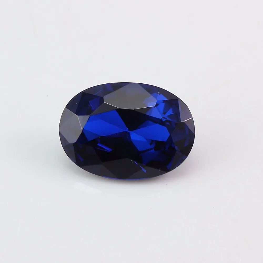 Цвет синий syn корунд диаметр 34 мм овальная форма|oval stone|stone gemblue gem stone |