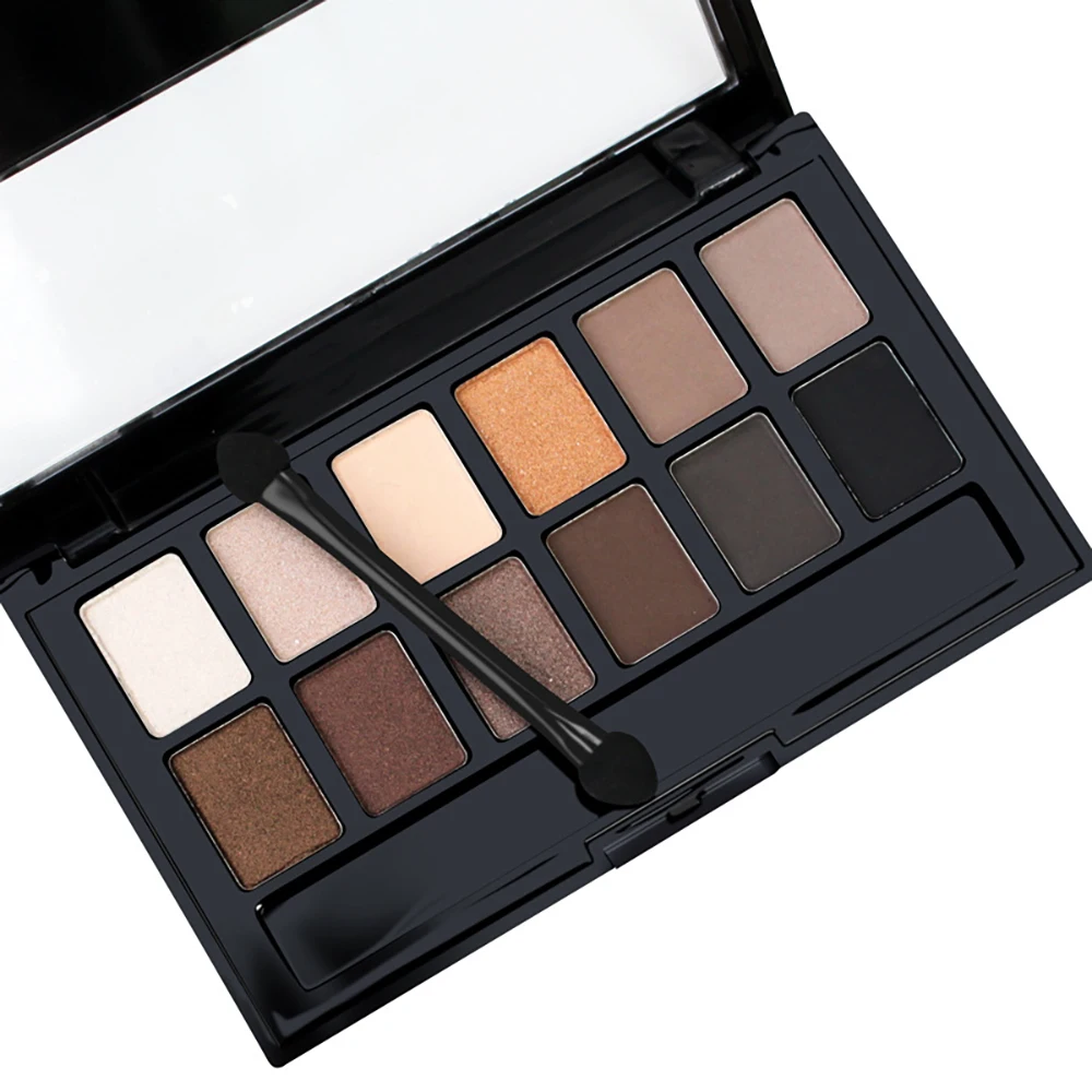 12color Pigment Glitter Matte Eyes Shadow Brand Cosmetics Eyes Makeup