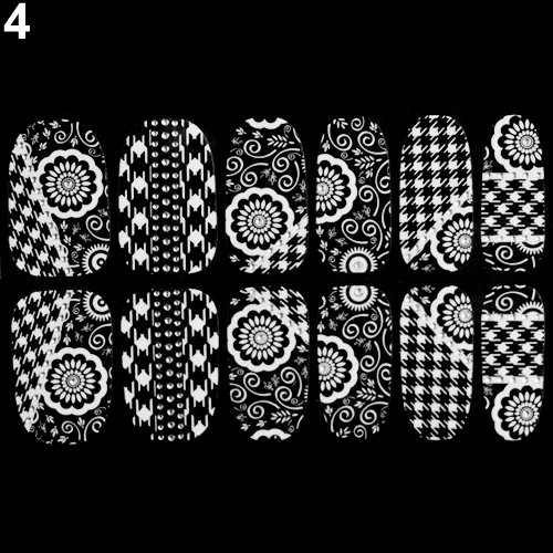 2015 Различных Стилей Кружева Кристалл Nail Art Salon Стикер Советы Наклейка Полный