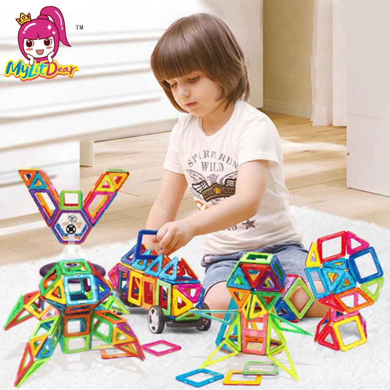 MylitDear 86 шт. Мини Магнитный дизайнерский создатель дизайнерские игрушки 3D DIY строительные блоки кирпичи Juguetes для детей игрушки