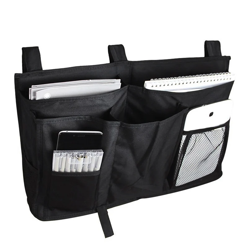 Dormitory Hanging Storage Bag Student Bedside Pockets Book Notebook