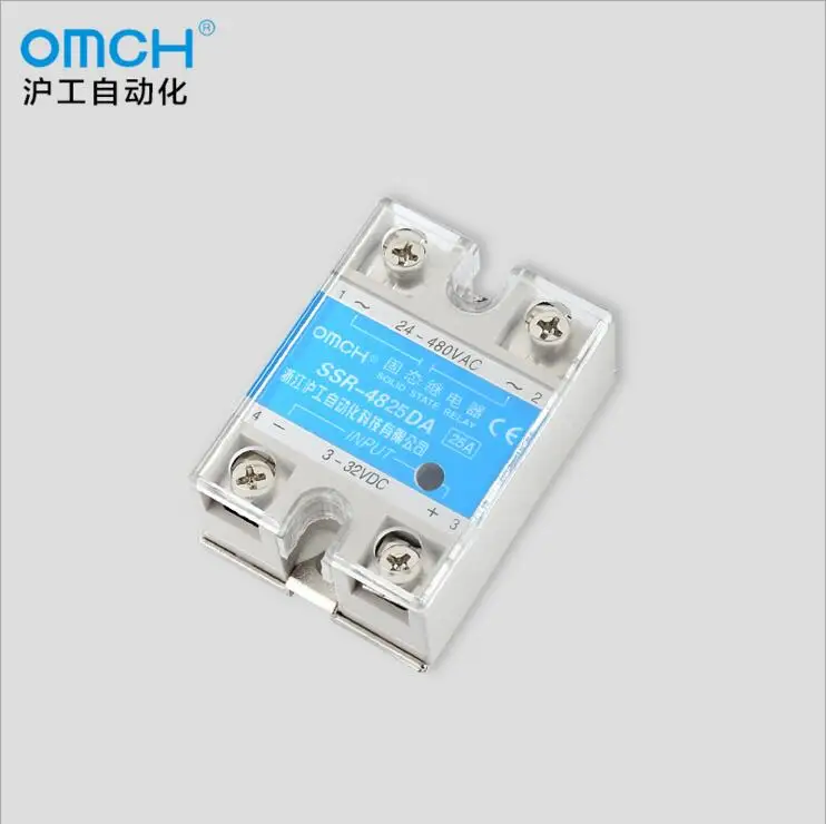 

SSR-4825DA 25A Single Phase 3-32VDC to 24-480VAC Solid State Relay