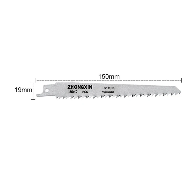 

20Pcs HCS Carbon Saber Saw Blades 150 x 19 x 0.9 mm for Wood PVC PAK55