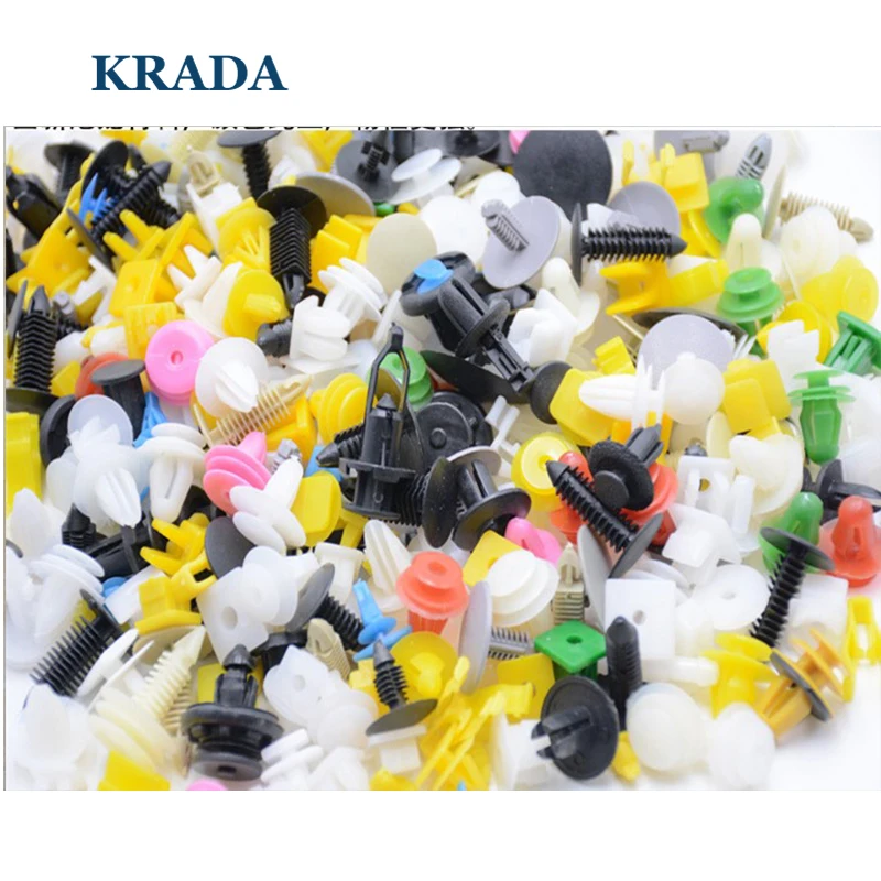 

KRADA 200Pcs Car Bumper Clips Retainer Car Fastener For mercedes benz amg w204 cla w204 w203 w211 w205 w124 w205 w210 glk gla