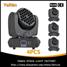 4 шт.) светодиодный движущаяся головка луч L светильник 36*3 Вт RGBW с Cree Led лампа DMX DJ эффект светильник сценический светильник ing