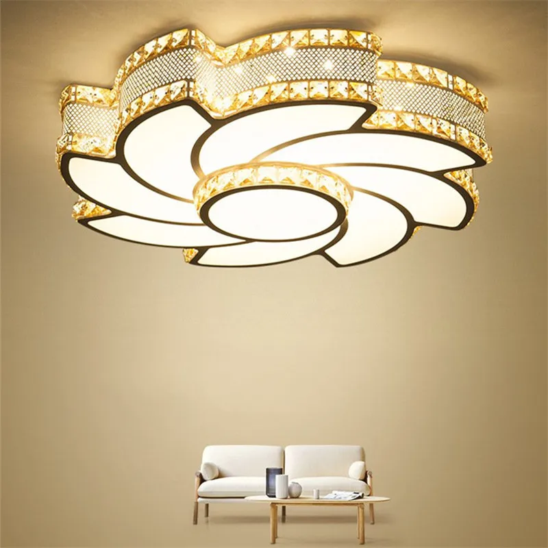 Creative Crystal windmill style Dimmable Ceiling Lamp Modern Acrylic