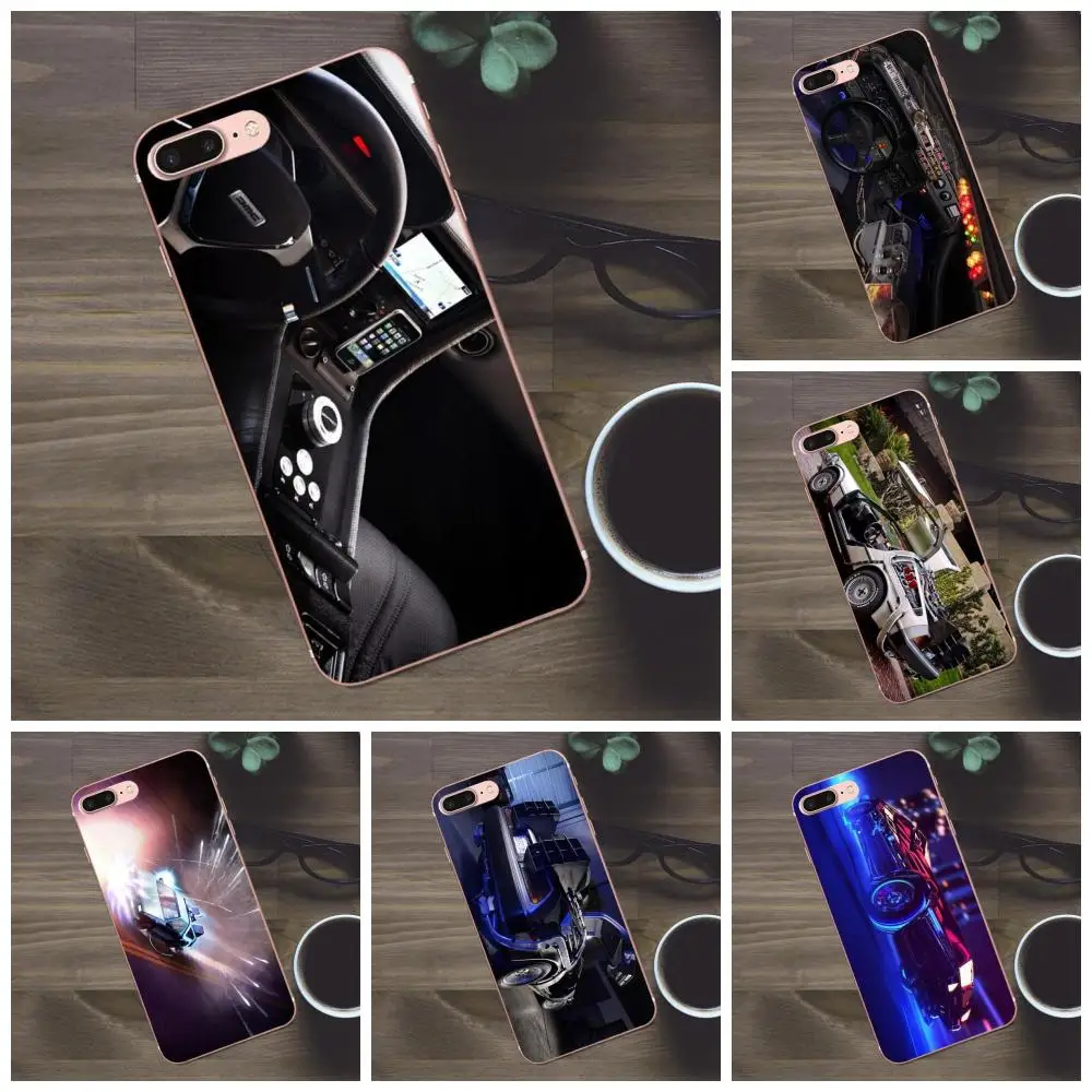 Bixedx Delorean автомобиль Назад в будущее ретро для Huawei G8 Honor 5C 5X 6 6X 7 8 9 Y5II Mate P7 P8 P9 P10 P20 Lite