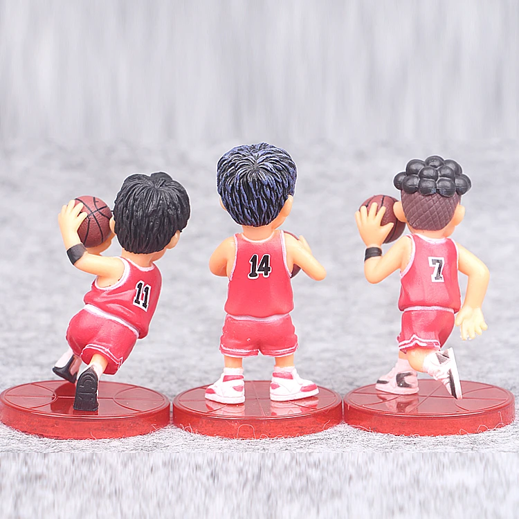 5 шт./лот 8 см Slam Dunk фигурки японского аниме Рисунок баскетбол игрушки Sakuragi Hanamichi ПВХ мультфильм рисунок подарок для детей
