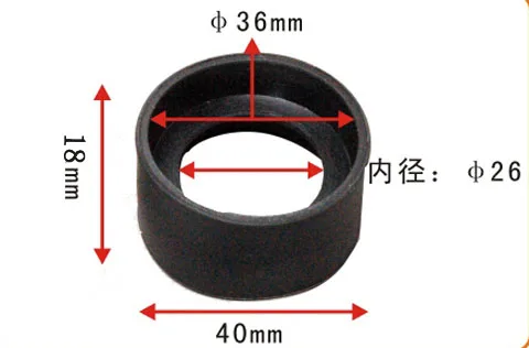 

2018 New 2PCS 36mm Rubber Eye Guards Cylinder Eye Shield Cups for Biological Stereo Microscope Telescope Monocular Binoculars