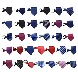 Популярные мужские мягкие галстук из полиэфирного шелка Для мужчин деловые свадебные галстуки в полоску горошек узор Галстуки