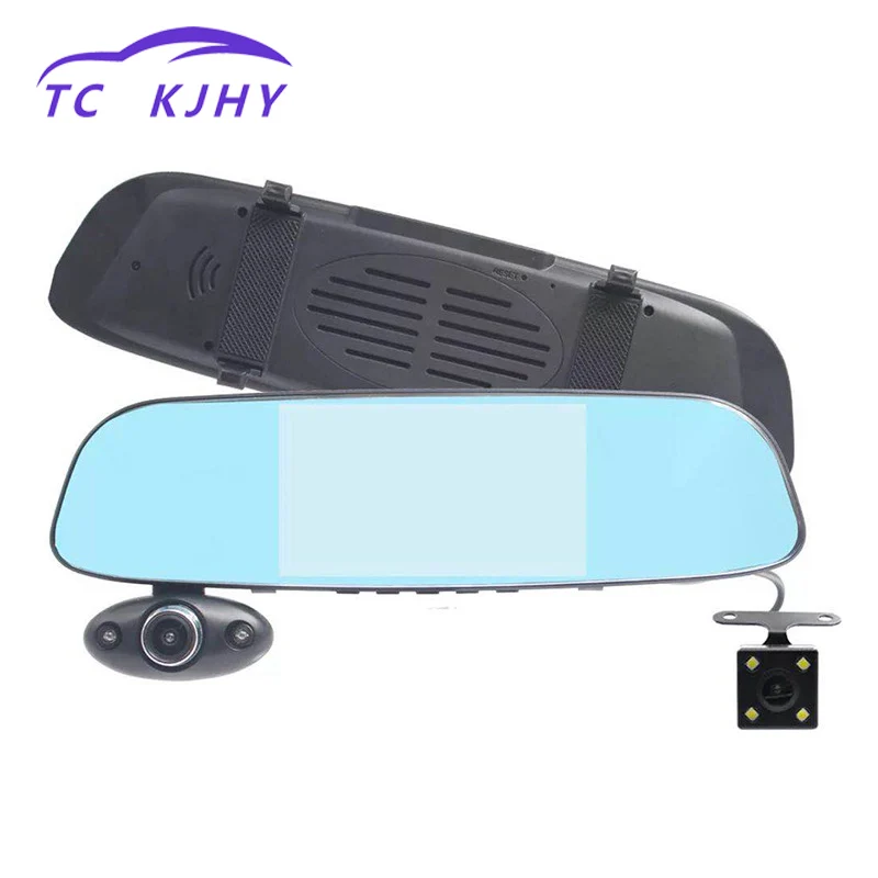 

Auto Night Vision Three Shots In Front of The Car 5 Inch Screen Dash Cam Car DVR Recorder Three High-definition Camera Display